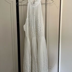 Womens NWT high neck white dress